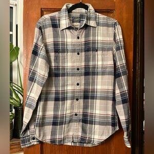 J. Crew Long Sleeve Men’s Plaid Winter Button-up Shirt w/ Pockets Size Small